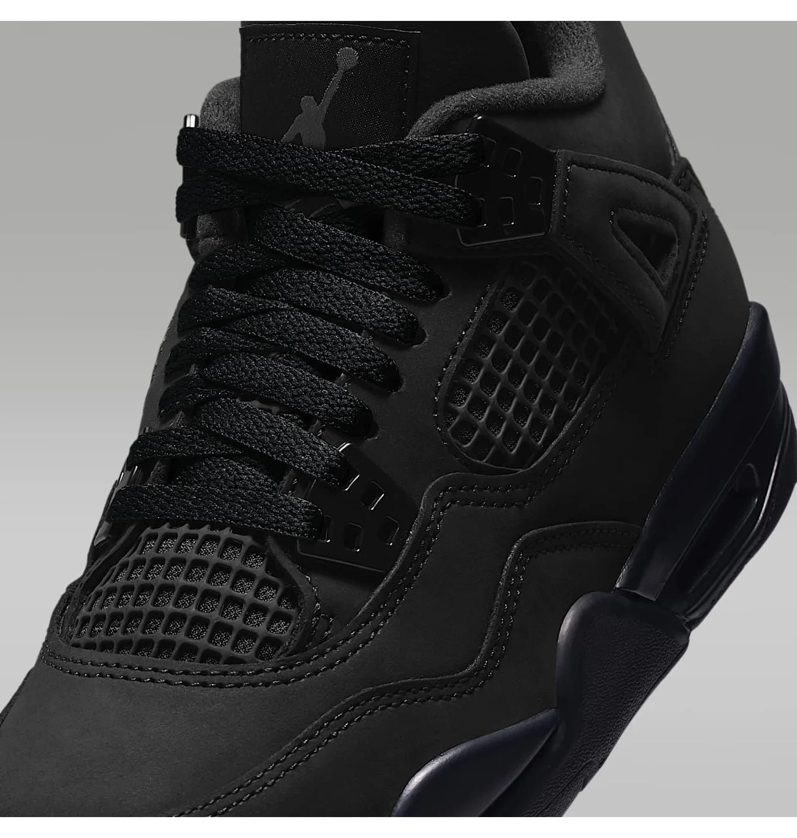 ᐉ Кросівки дитячі Air Jordan 4 Retro Black Cat (2025) (Gs) Black