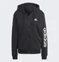 Толстовка жіноча Adidas Essentials Linear Full-Zip French Terry Hoodie Black Ic6863