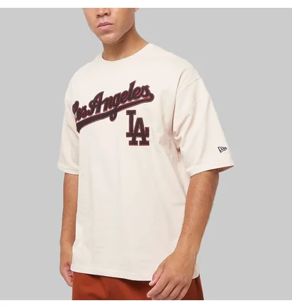 Футболка чоловіча NEW ERA Rib Infill Os La Dodgers Beige 60564879