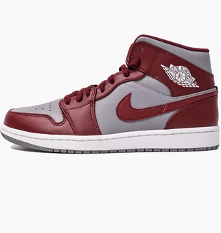 Кроссовки мужские Air Jordan 1 Mid Red/Grey Dq8426-615