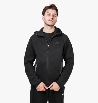 Толстовка чоловіча Nike Tech Fleece Full-Zip Hoodie Black FB7921-010