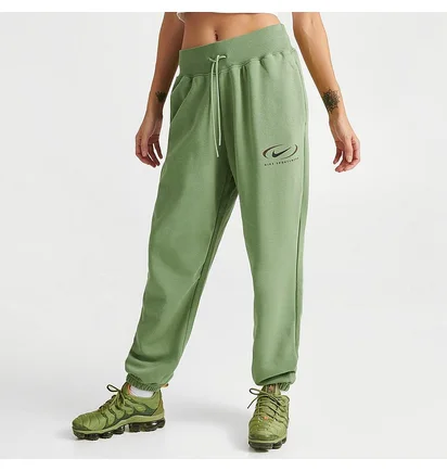 Штани жіночі Nike Ns Phnx Flc Hr Os Pant Prnt Green FN7716-386