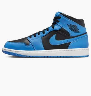 Кроссовки мужские Air Jordan Air 1 Mid Shoes Black/Blue DQ8426-401