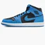 Кросівки чоловічі Air Jordan Air 1 Mid Shoes Black/Blue DQ8426-401
