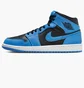 Кросівки чоловічі Air Jordan Air 1 Mid Shoes Black/Blue DQ8426-401