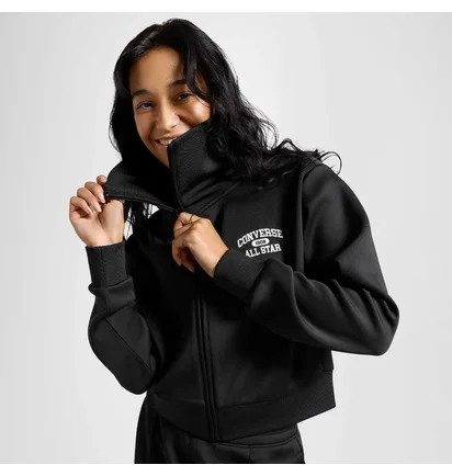 Толстовка женская Converse Knit Jacket Black 10026778-001