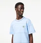 Футболка мужская Lacoste Striped Organic Cotton Jersey T-Shirt Light Blue TH5364-51-HBP