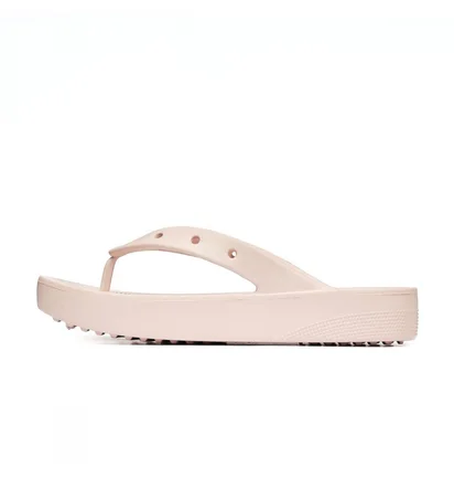 Тапочки женские CROCS Classic Platform Flip Beige 207714-6UR