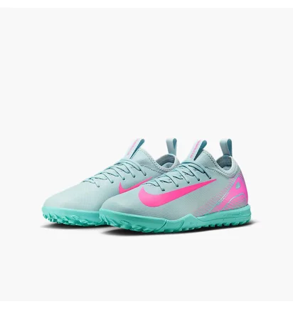 Сороконожки детские Nike Air Zoom Mercurial Vapor 16 Academy Tf Turquoise/Pink FQ8284-301