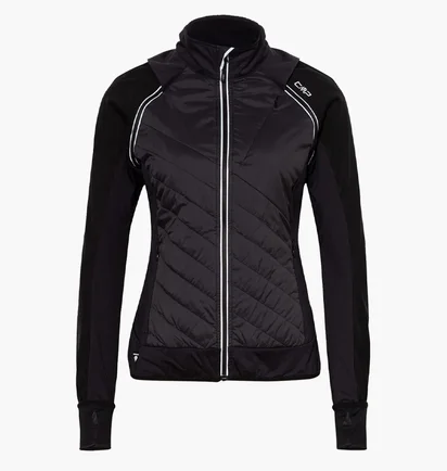 Куртка женская CMP Jacket With Detachable S Black 30A2276-U423