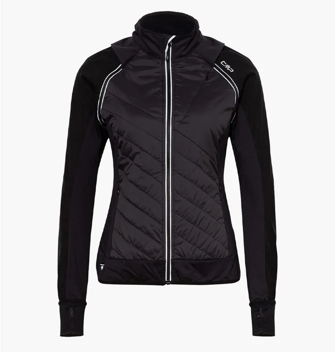 Куртка женская CMP Jacket With Detachable S Black 30A2276-U423