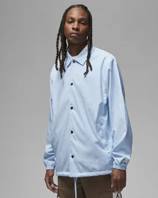 Сорочка чоловіча Air Jordan Essentials Jacquard Print Coaches Jacket Light Blue Dv7616-411