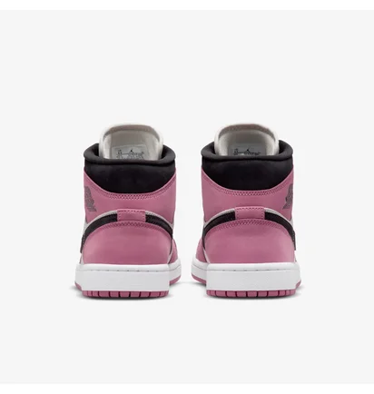 Кроссовки женские Air Jordan 1 Mid Pink/White Dc7267-500