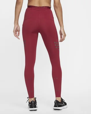 Лосины женские Nike W Nk Df Run Dvn Mr Tght Bordo Dm7749-690