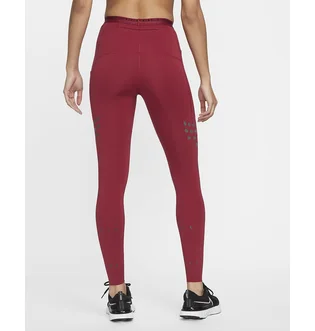 Лосины женские Nike W Nk Df Run Dvn Mr Tght Bordo Dm7749-690