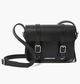 Сумка унісекс Dr. Martens 7 Inch Leather Crossbody Bag Black AB098001