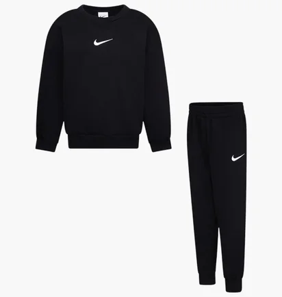 Спортивный костюм детский Nike Essential Fleece Crew Black 86M188-023