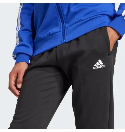 Спортивный костюм мужской Adidas Basic 3-Stripes Fleece Blue/Black IY6665