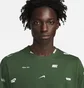 Футболка мужская Nike Club Allover Print T-Shirt Green FD1279-323
