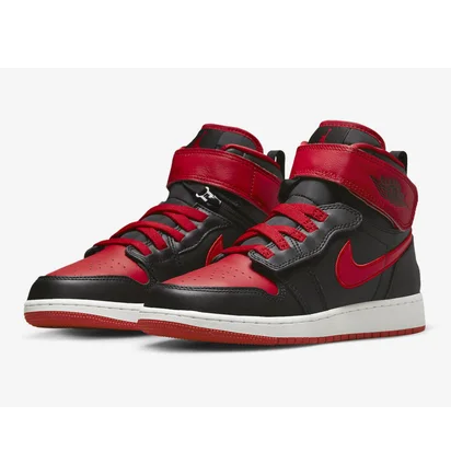 Кроссовки детские Air Jordan 1 Hi Flyease Gs Black/Red DC7986-060