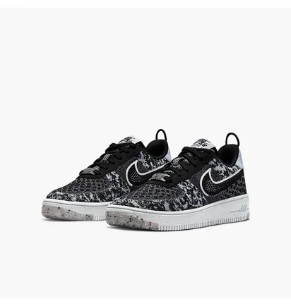 Кроссовки детские Nike Af1 Crater Flyknit Nn Black/Grey Dm1060-001