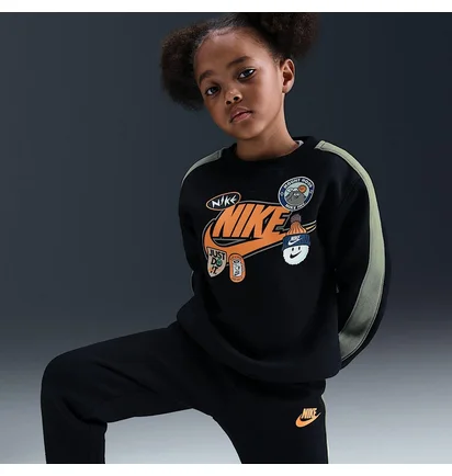 Спортивний костюм дитячий Nike Fleece Tracksuit Black/Grey 86N497-023