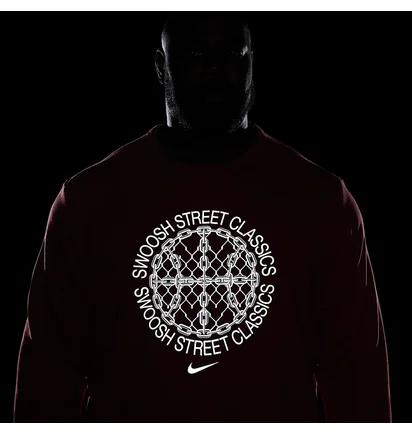 Свитшот мужской Nike Standard Issue MenS Dri-Fit Basketball Crew-Neck Sweatshirt Red FZ0682-657