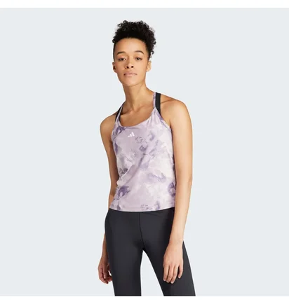 Майка женская Adidas Top Train Essentials Aop Flower Tie-Dye Tank Pink IN6768