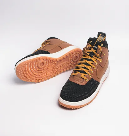 Кроссовки мужские Nike Lunar Force 1 Duckboot Ale Brown Black Brown 805899-202