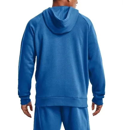 Толстовка мужская Under Armour Sweatshirt Rival Fleece Chroma Fz Hd-Blu Blue 1370344-474