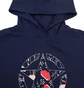 Худи женское Jeep Hooded Cropped Sweatshirt Star Botanical Print Blue O102607-A184