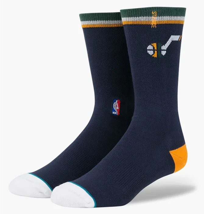 Шкарпетки унісекс Stance Jazz Arena Logo Crew Socks Blue (1 пара) M558D5JAZZ-NVY