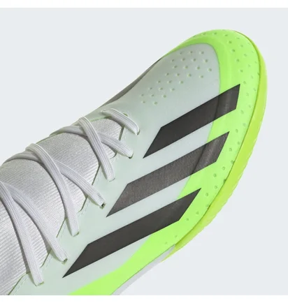Футзалки унисекс Adidas X Crazyfast.3 Indoor Shoes White/Green ID9340