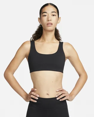 Топ женский Nike Alate All U Light-Support Lightly Lined U-Neck Sports Bra Black DV9855-010