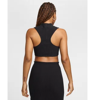Топ женский Nike Chll Knt Rib Crp Tnk Black FN3677-010
