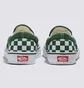 Кеды унисекс Vans Checkerboard Classic Slip-On Shoe White/Green VN0A7Q5D6QU