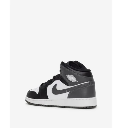Кроссовки детские Air Jordan 1 Mid Big Black/Grey DQ8423-001