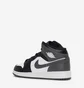 Кроссовки детские Air Jordan 1 Mid Big Black/Grey DQ8423-001