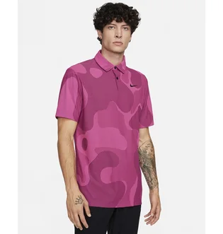 Поло мужское Nike Dri-Fit Adv Tour Camo Golf Polo Pink DR5312-610