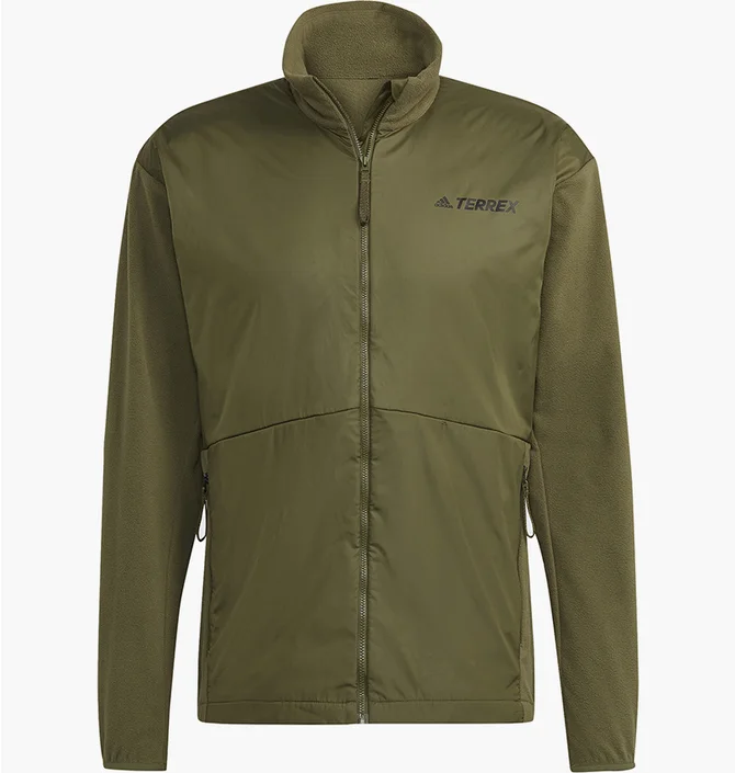 Олимпийка мужская Adidas Multi Primegreen Wind Fleece Jacket Olive HI1602
