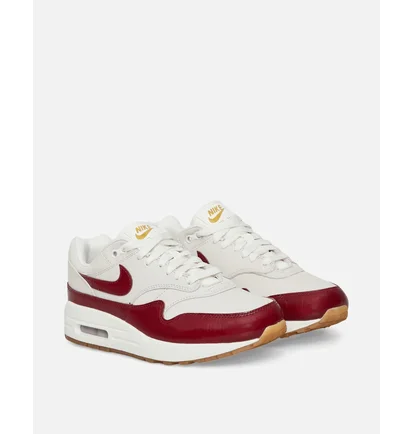 Кросівки жіночі Nike Air Max 1 Sneakers Sail White/Red FJ3169-100