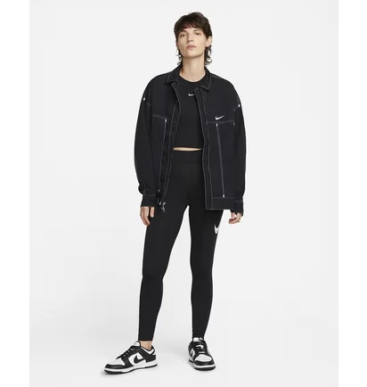 Легінси жіночі Nike W Nsw Swsh Hr Tight Black Dm6207-010