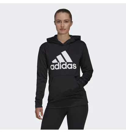 Худи женское Adidas Aeroready Big Logo Hoodie Black HD3906