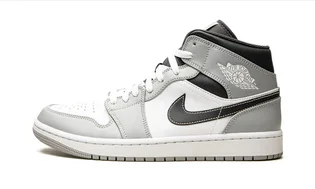 Кроссовки мужские Air Jordan 1 Mid White/Grey 554724-078