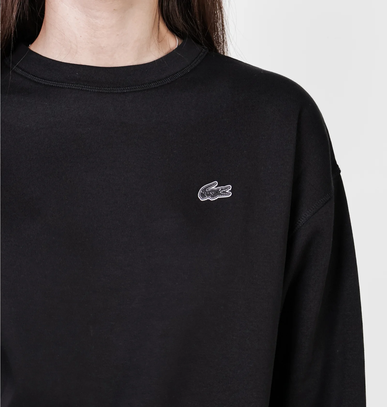 ᐉ Свитшот женский Lacoste Oversize Fit Black SF5614031 - купить в