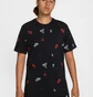 Футболка мужская Nike M Nsw Tee 12Mo Aop Sp25 Black HJ0561-010