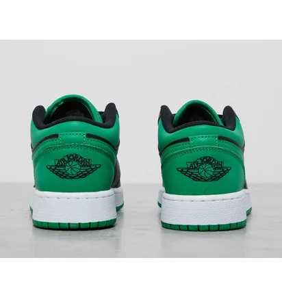 Кросівки дитячі Air Jordan Air 1 Low Junior Black/Green 553560-065