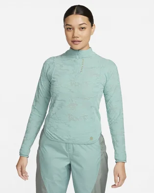 Кофта женская Nike Trail Dri-Fit 1/4-Zip Mid Layer Trail Top Turquoise FB7637-309