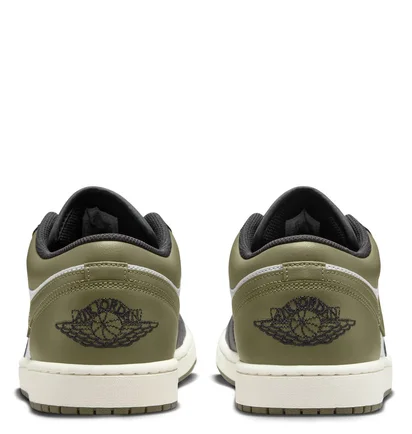 Кроссовки мужские Air Jordan 1 Low White/Olive 553558-092