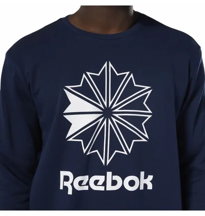 Свитшот мужской Reebok Classic Big Iconic Crewneck Sweatshirt Blue DT8121